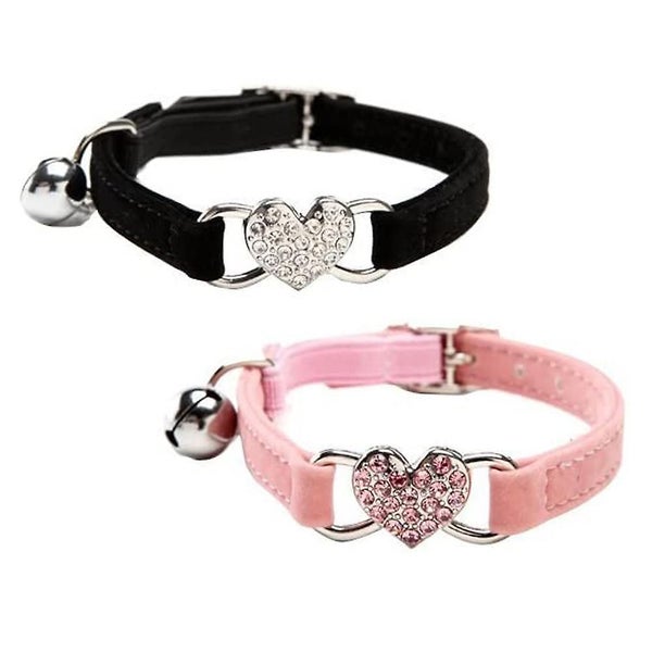 Bran Cat Collar With Safety Belt And Bell 24-30cm, Gift For Valentine's Day Carousel 2