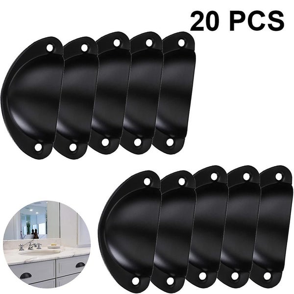 Bran 20 Pieces Shell Grip Drawer Handles For Vintage Furniture Cabinet Door Furn Carousel 1