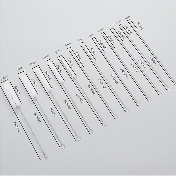 Bran Cleaning Brushes, 12 Piece Set 24 Cm Long Brushes, Bottle Cleaning Brushes, Carousel 5