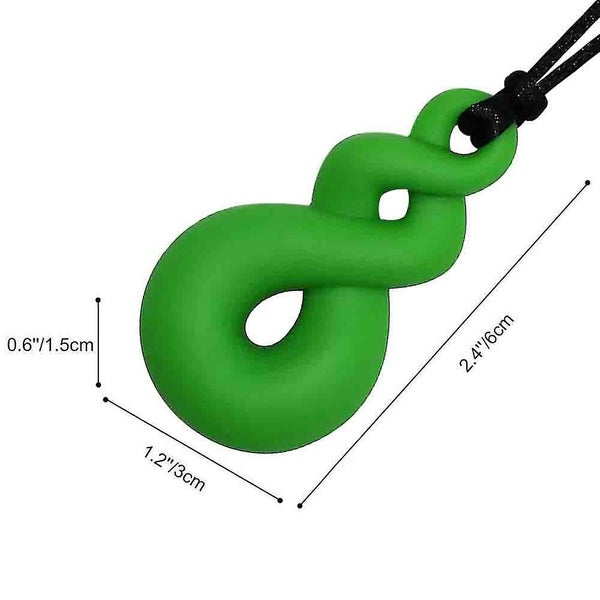 Bran Sensory Chew Necklace For Kids, 4 Pack Silicone Teething Necklace For Baby, Carousel 5