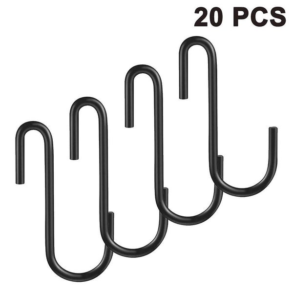 Bran 20 Pack Heavy Duty S Hooks Pan Pot Holder Rack Hooks Hanging Hangers S Shap Carousel 1