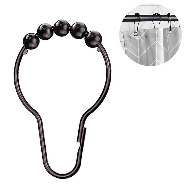 Bran 12pcs Shower Rings Shower Curtain Rings Stainless Steel Hanging Ring With S Carousel 2