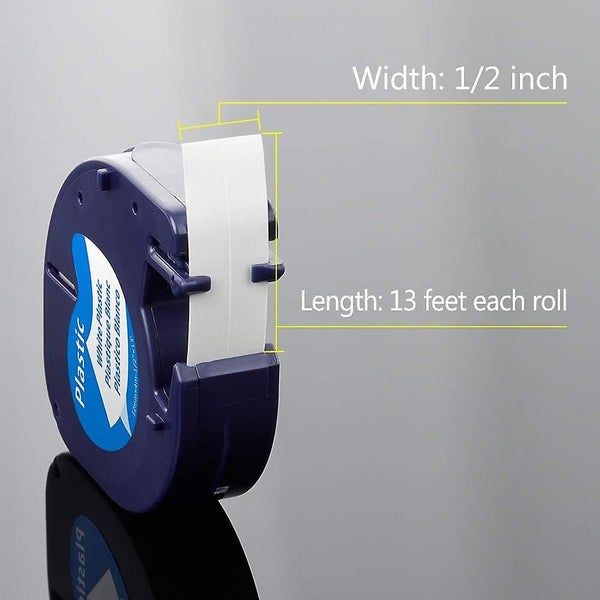 Bran Compatible Label Replacement For Dymo Letratag Refills 91331 (s0721660) Lt Carousel 5