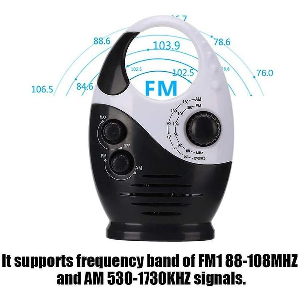 Bran On/fm Radio, Portable Waterproof Multifunction Hd Dual Band Radio Receiver Carousel 5