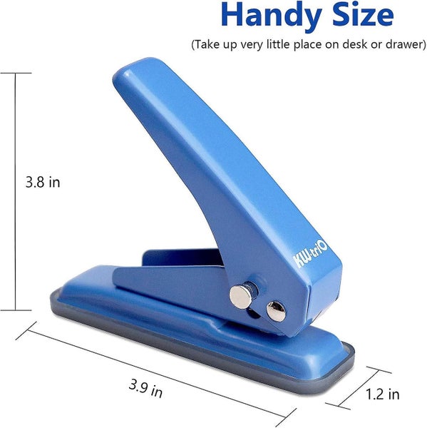 Bran 3 Pack Hole Punch Metal Single Hole Puncher Heavy Duty, Low Force, 20 Sheet Carousel 2