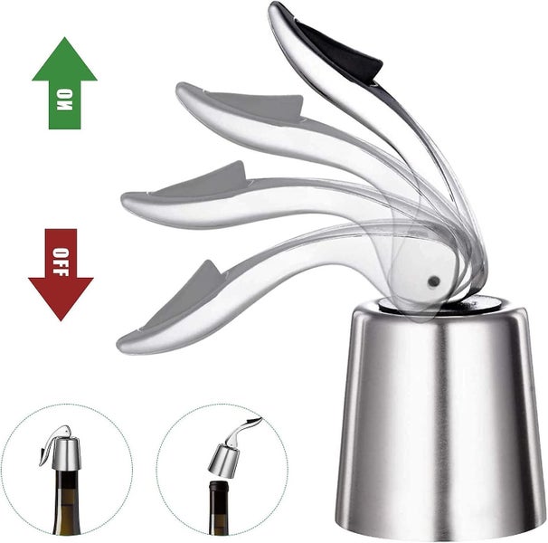 Wine Bottle Stoppers With Corkscrews, Stainless Steel Wine Plug With Silicone, R Carousel 2