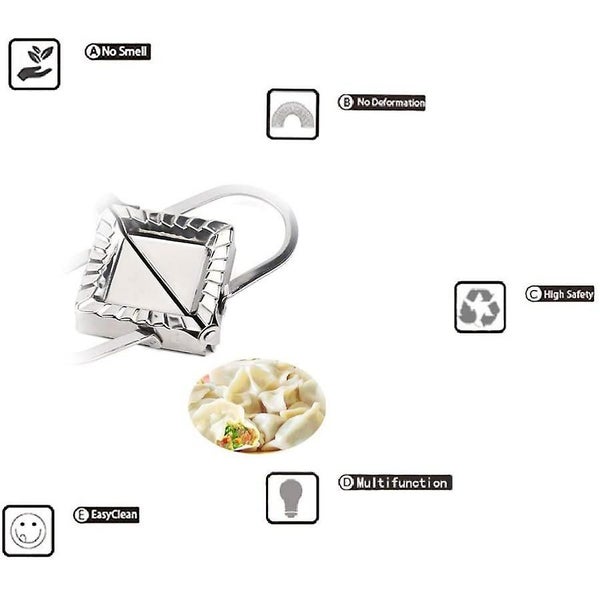 Stainless Steel Ravioli Dumpling Maker Set, Triangle Dumpling Maker Ravioli Mold Carousel 4