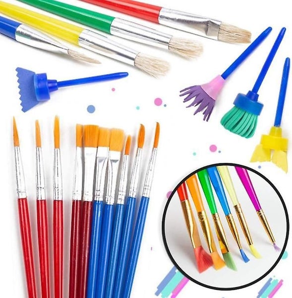 Painting Tool Kit, 34pcs Paint Supplies Include Paint Cups With Lids Palette Tra Carousel 5