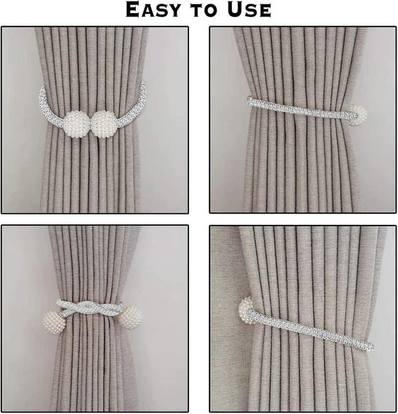 8 Pack Curtain Tiebacks, Convenient Drape Tie Backs Decorative Curtain Holdbacks Carousel 5