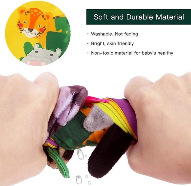 Soft Toys Baby Cloth Books, Touch And Feel Crinkle Books For Babies Carousel 5