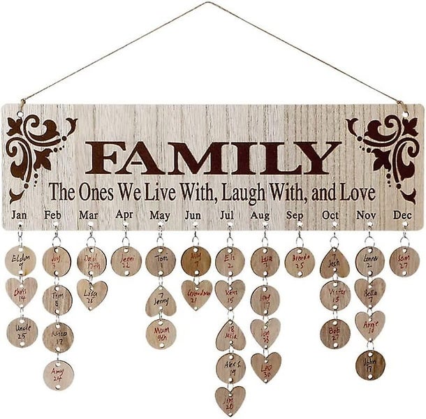 Mom Grandma Gifts For Birthday Christmas Mothers Day - Diy Wooden Family Birthda Carousel 1