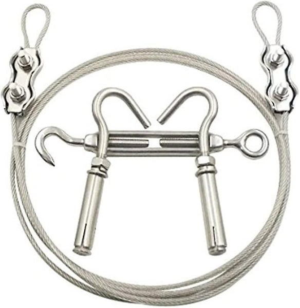 Clotheslines Portable Windproof Anti-sag Clothes Rope Line With Stainless Steel Carousel 1