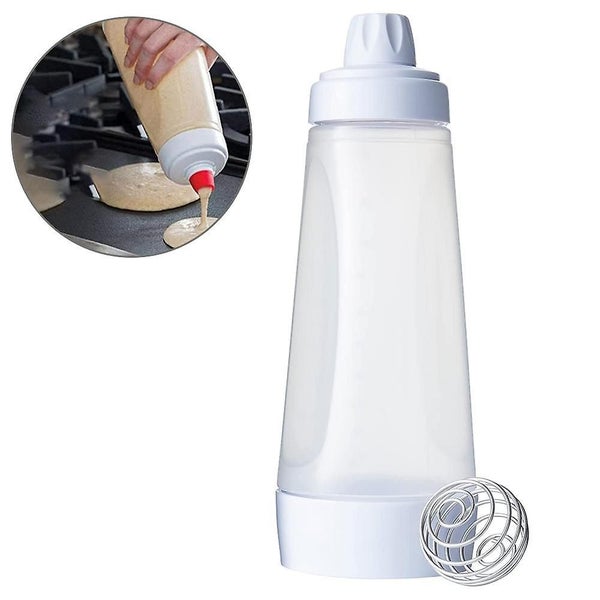 Whiskware Pancake Batter Dispenser And Mixer With Blenderball Wire Whisk For Cup Carousel 1