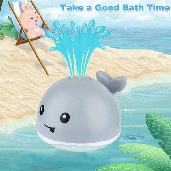 Baby Bath Toys, Whale Automatic Spray Water Bath Toy With Led Light, Induction S Carousel 2