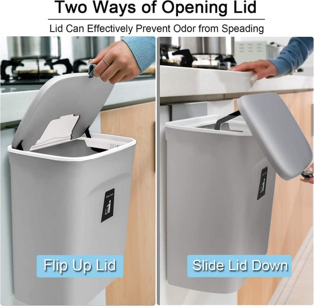 2.4 Gallon Kitchen Compost Bin For Counter Top Or Under Sink, Hanging Small Tras Carousel 4