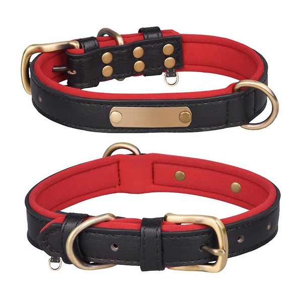 Leather Cat Collar Buckle Adjustable Small Pet Collar For Kitties Carousel 1