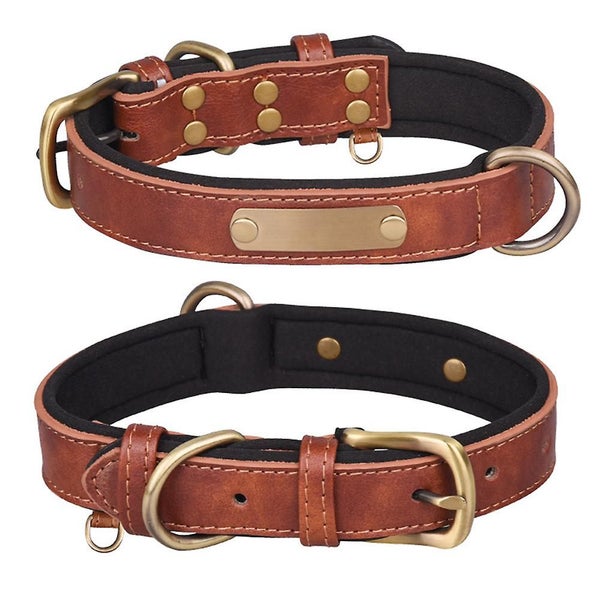 Leather Cat Collar Buckle Adjustable Small Pet Collar For Kitties Carousel 2