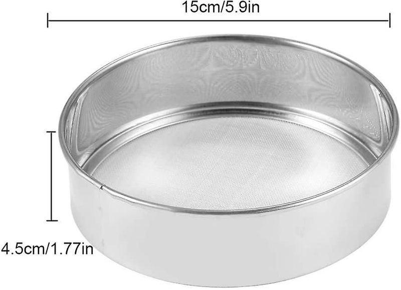 Stainless Steel Flour Sieve Fine Mesh Flour Sieve Compatible With Baking Flour Carousel 2