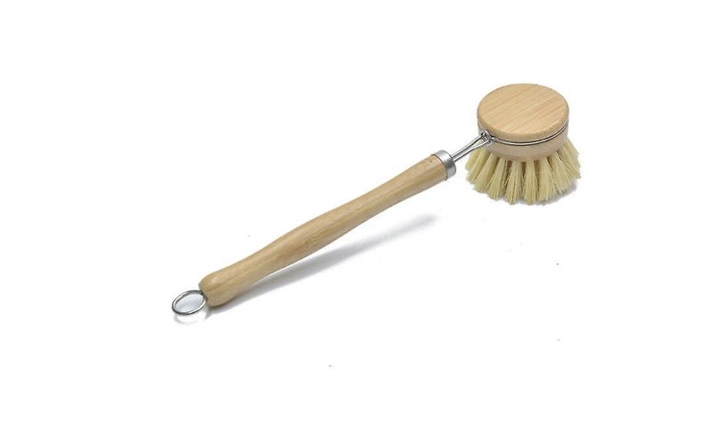 Wooden Dish Brush,bamboo Wood & Natural Bristle Tampico Fiber Cleaning Brushes F Carousel 1
