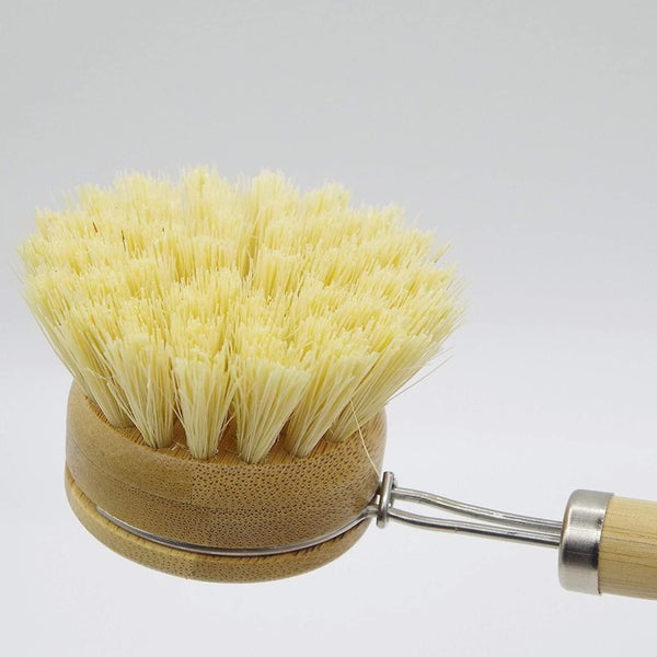 Wooden Dish Brush,bamboo Wood & Natural Bristle Tampico Fiber Cleaning Brushes F Carousel 3