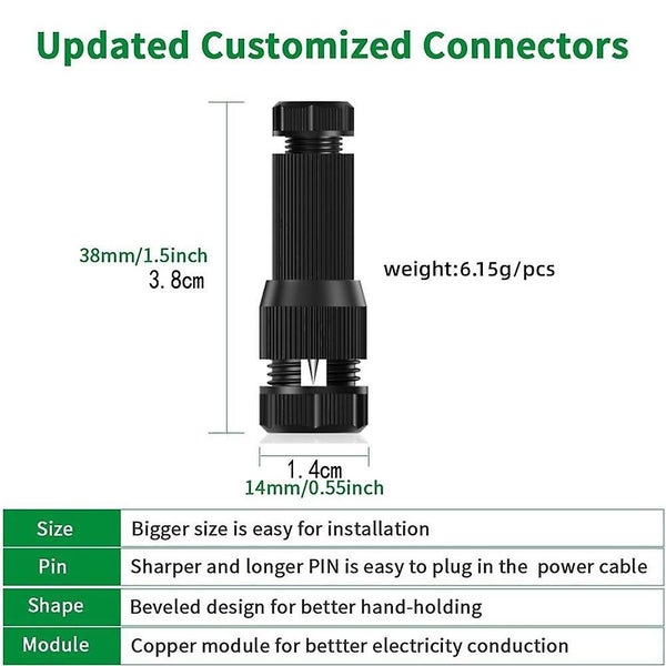 Pack Of 8 Wire Connectors For Landscape Lighting, Piercing Connectors For Garden Carousel 2