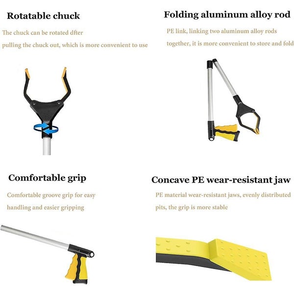 Grabber Reacher Tool For Elderly, 32" Foldable Claw Grabber, Pick Up Stick Grabb Carousel 2