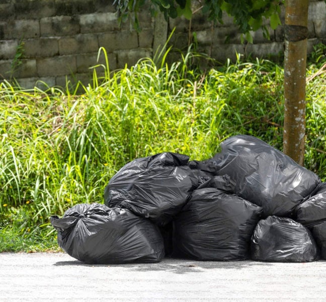 Trash Bags, (10 Count) Large Black Heavy Duty Garbage Bags Carousel 5