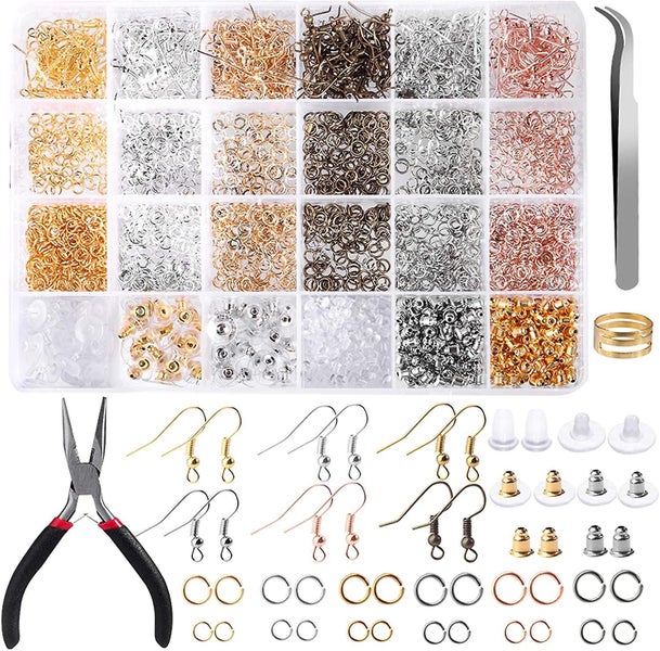 2500pcs Earring Hooks Earring Making Kit Earring Hooks For Jewelry Making With J Carousel 1