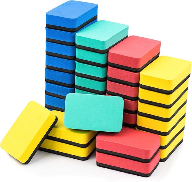 36 Pack Magnetic Whiteboard Dry Eraser Chalkboard Cleaner Board Wiper For Classr Carousel 1