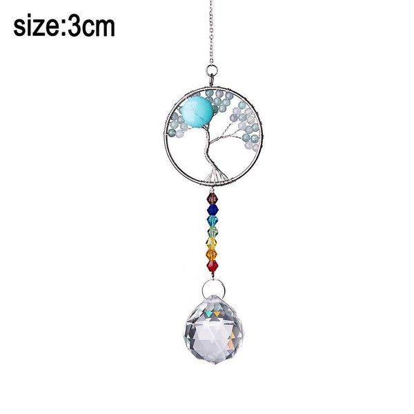 Crystal Ball Prism Chandelier Sun Catcher, Hanging Crystal Ornament, Home Garden Carousel 2