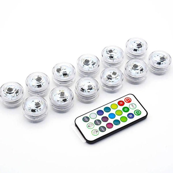 10 Pack Dive Led Lights Rgb Multicolor With Remote Control For Aquarium, Pool, V Carousel 1