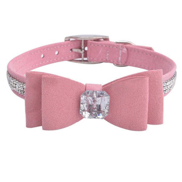 Bow Tie Rhinestone Puppy/kitten Collar For Puppies And Cats Carousel 1