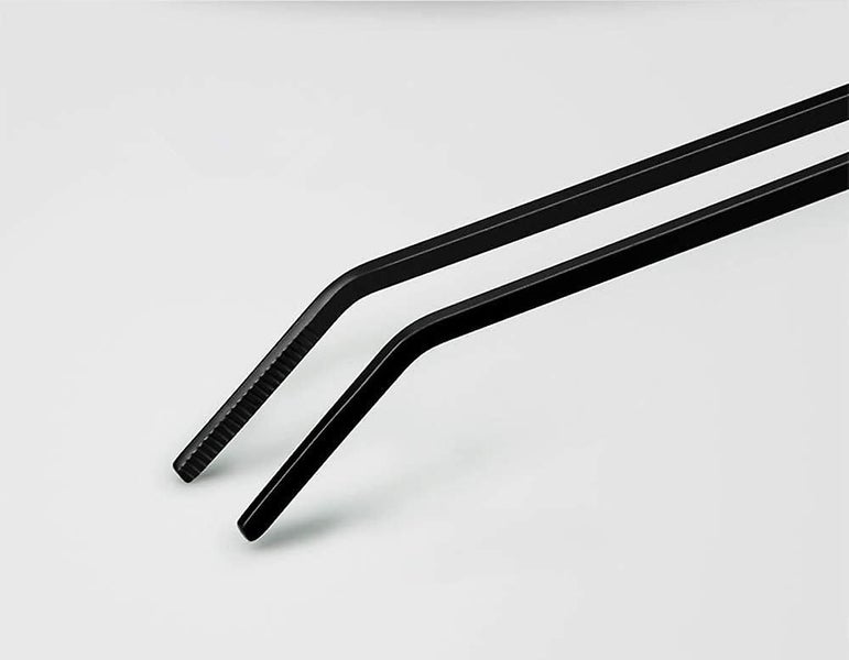 15 Inch Black Curved Aquarium Tweezers Stainless Steel Curved Tweezers With Carb Carousel 4