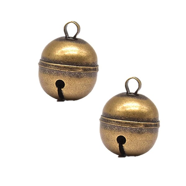 Pet Bell For Collar Loud Brass Cat Bell For Collar With Key Ring Retro Bronze Di Carousel 1