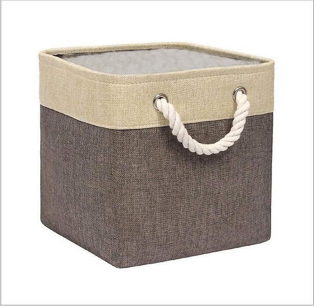 Foldable Storage Bin [1-pack] Collapsible Cube Storage Basket With Sturdy Cotton Carousel 2