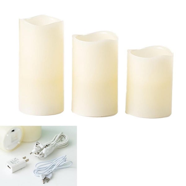 3-pack Candles Home Decor Birthday party garden party Decor christmas Decor Carousel 2