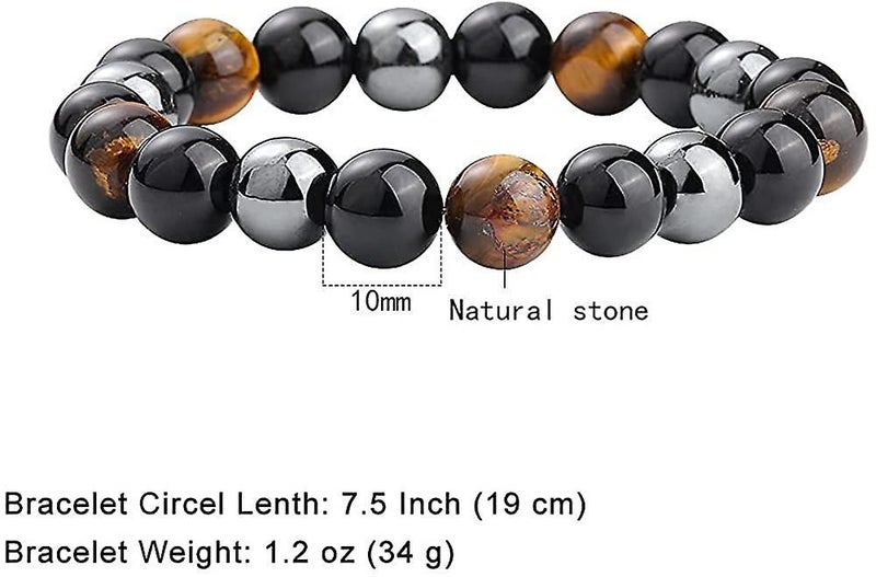 Beads Bracelet Triple Protection,tigers Eye Bracelet Hematite Beads Carousel 1