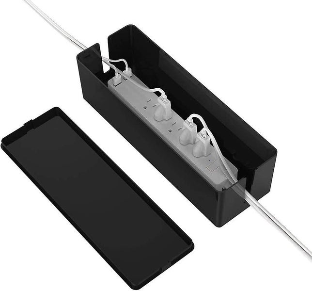 Cable Management Box, Cord Organizer Box Cover With Cable Kit Hides Power Strips Carousel 1