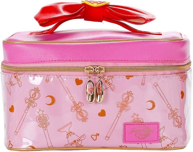 Makeup Bag Portable Travel Cosmetics Storage Case Leather Makeup Organizer Gift Carousel 1