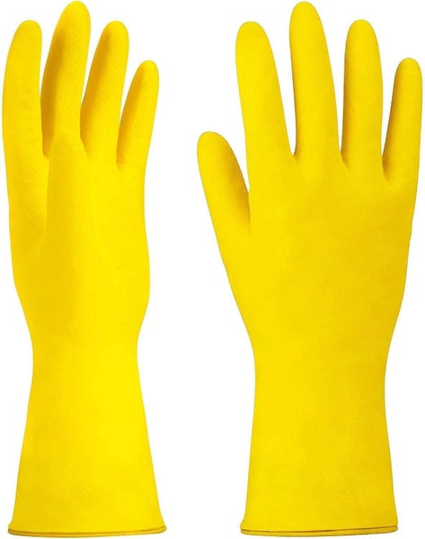 3 Pairs Protect Rubber Gloves, Dishwashing Household Gloves, L Size Carousel 4