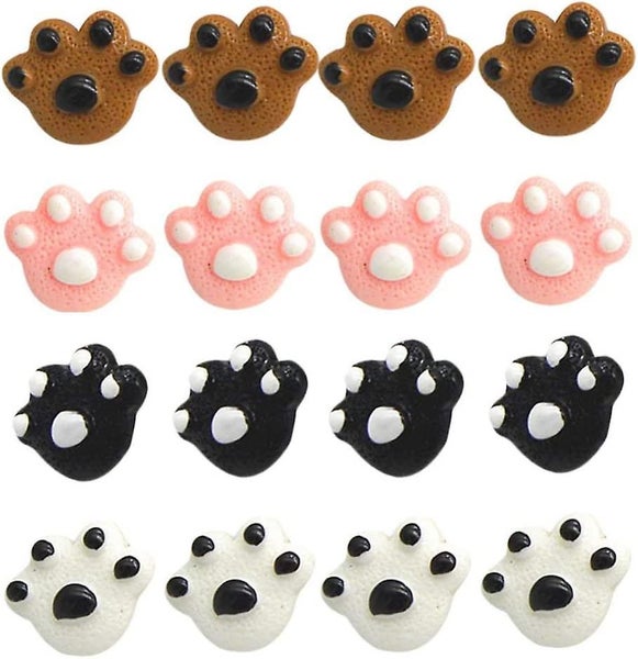 Push Pins For Cork Boards, 25pcs Paw Print Thumb Tacks W/storage Box, Decorative Carousel 2
