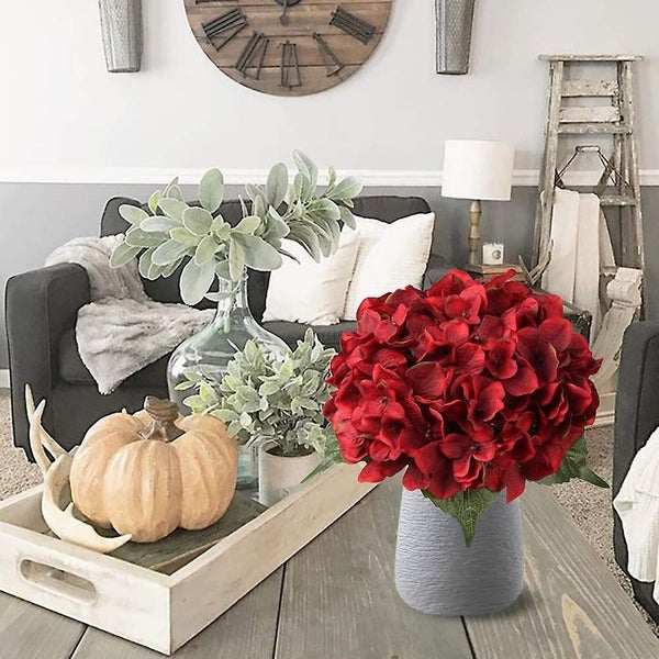 Artificial Wedding Flowers Fake Flowers Faux Hydrangea Bouquet Flower Arrangemen Carousel 2