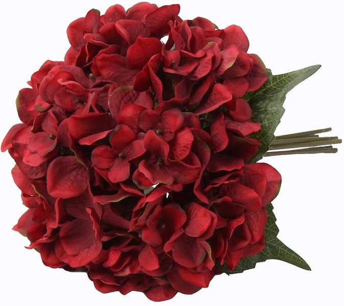 Artificial Wedding Flowers Fake Flowers Faux Hydrangea Bouquet Flower Arrangemen Carousel 5