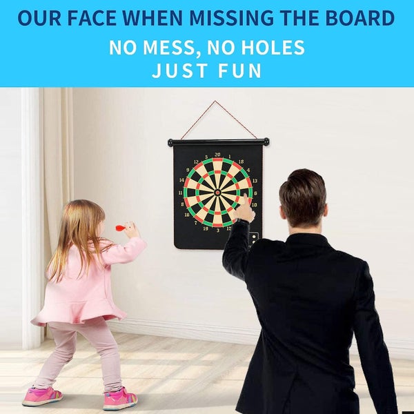 Magnetic Dart Board, Indoor Outdoor Dart Games For Kids With 12pcs Magnetic Dart Carousel 1