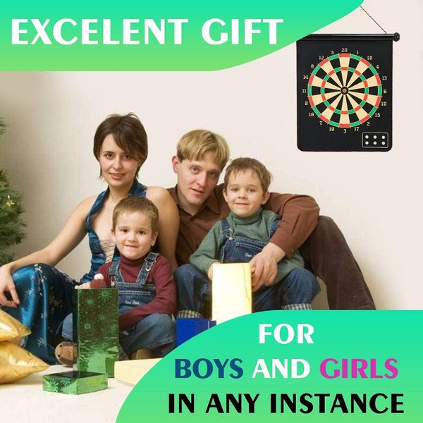 Magnetic Dart Board, Indoor Outdoor Dart Games For Kids With 12pcs Magnetic Dart Carousel 5