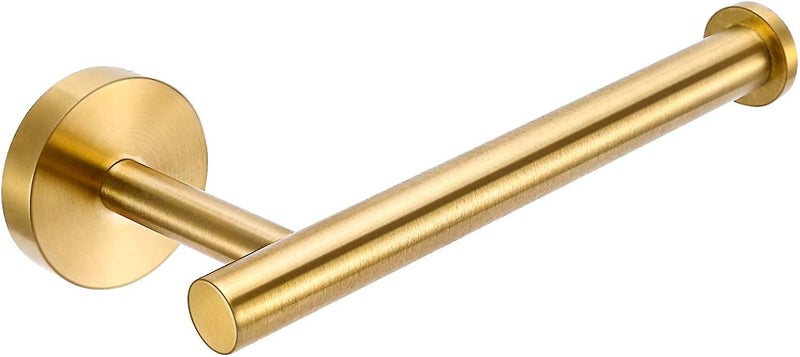 Toilet Paper Holder, Brushed Gold Sus304 Stainless Steel Wall Mount Toilet Roll Carousel 1