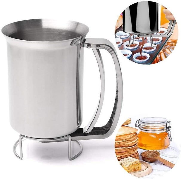 Ziyero Stainless Steel Pancake Dough Dispenser Handheld Pancake Batter Dispenser Carousel 2