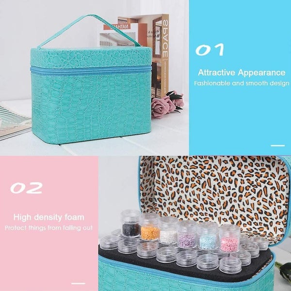 84 Slots Diamond Storage Box Diamond Embroidery Rhinestones Carousel 5