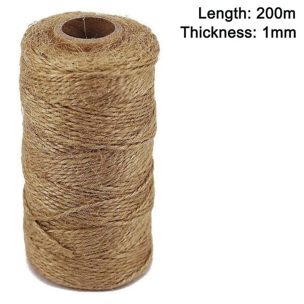 Natural Jute Twine 200m 1mm Rustic Jute Rope For Arts And Crafts Gift Carousel 5
