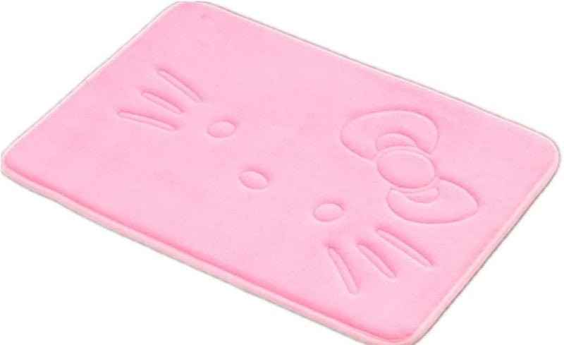 Cute Cartoon Pink Area Rugs Bathroom Rugs Super Soft Memory Foam Bath Mat Non Sl Carousel 1